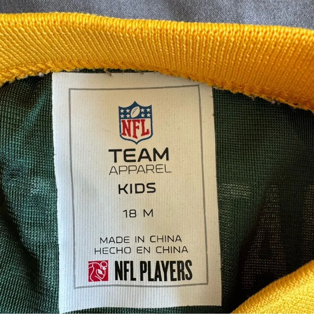 Green Bay Packers Clay Matthews Jersey Size 18 Months Baby Football Green Gold - Picture 7 of 8